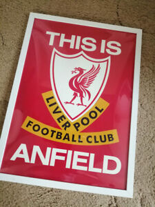 This Is Anfield Tunnel Sign Liverpool 300mm X 400mm Framed Ebay