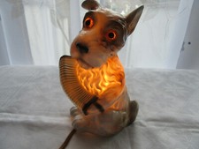 Rauchverzehrer - Hund Akkordeon - Gemarkt -Duft Tisch Lampe Porzellan - Aerozon?
