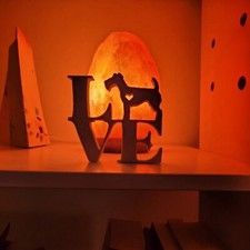 Mini Schnauzer Love Sign Decoration