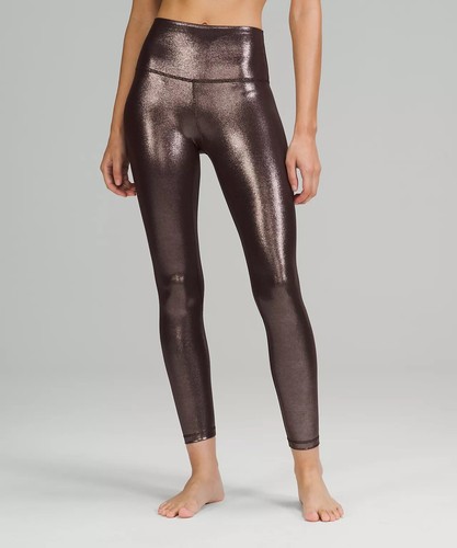 LULULEMON Align 25" Pant Shine Sz 12 Radiate Foil Print French Press NWT - Picture 2 of 4