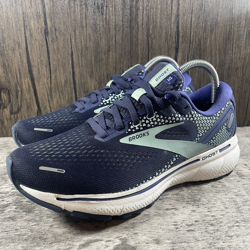 Brooks Ghost 14 Womens Size 8 Running Shoes Sneakers Blue *NO INSOLES
