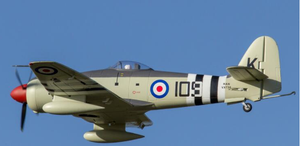 sea fury rc plane