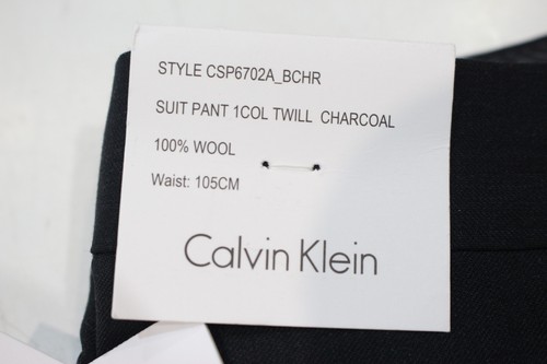 Calvin Klein Slim Twill Suit Pant - Charcoal/CHR/Black - Picture 13 of 17
