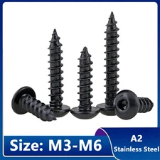 M3-M6 Button Head Socket Cap Self Tapping Screws Hex Drive Wood Screws 8.8