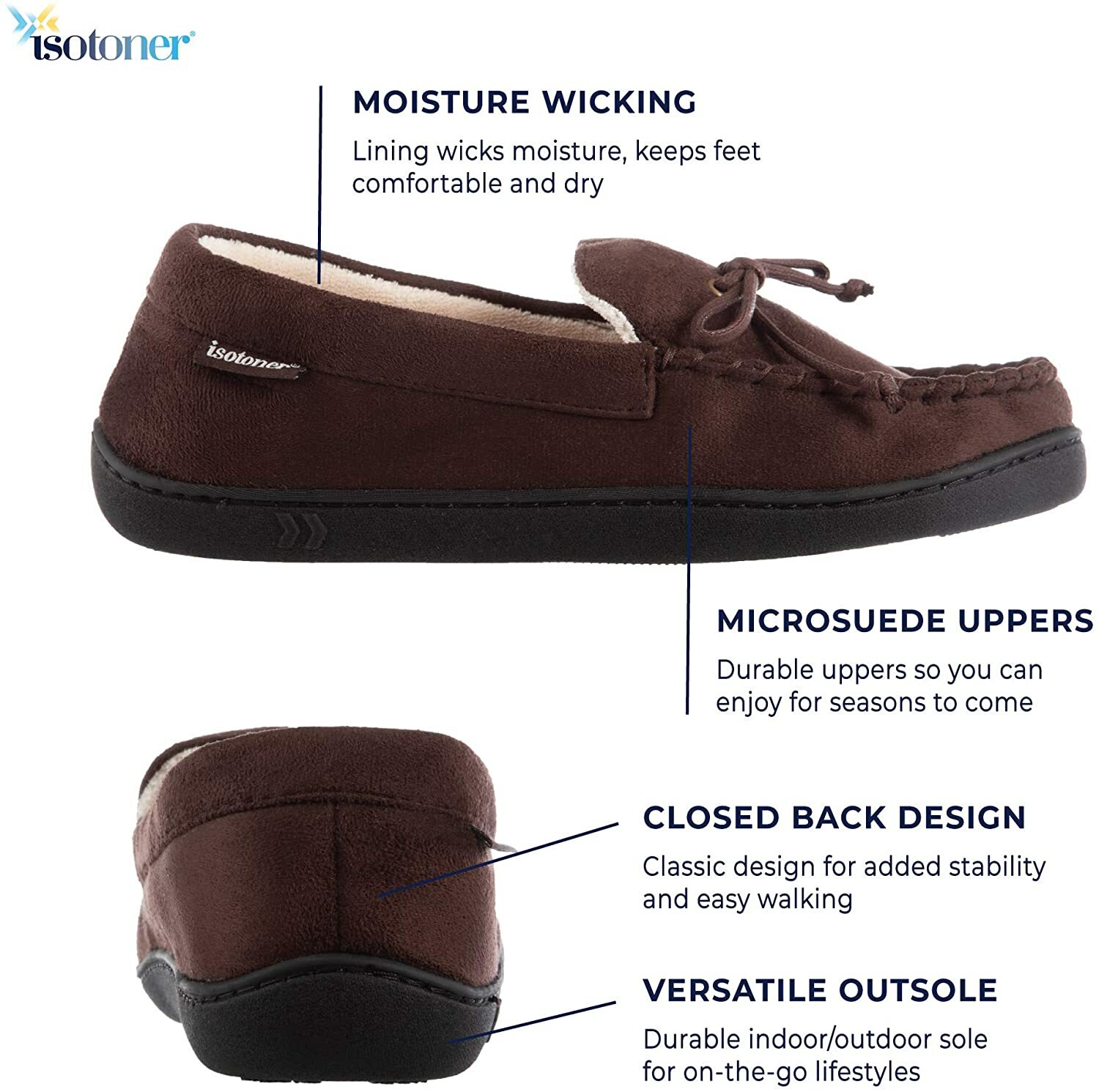 Microsuede Moccasin Slipper 