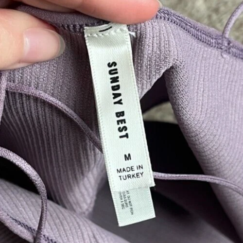 Camiseta sin mangas Sunday Best para mujer sin costuras en púrpura malva talla MEDIANA Foto 4 de 4