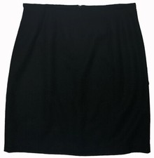 JG HOOK Women s Black Pure Wool Lined Pencil Skirt Business Career sz16 Made USA