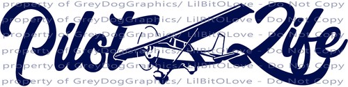 Pilot Life Vinyl Decal Cessna Plane Small Airplane Piloting - Picture 15 of 24