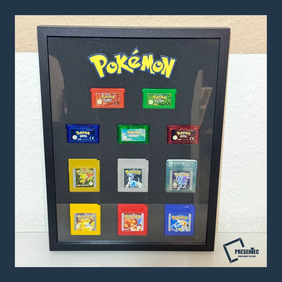 Rahmen Bilderrahmen für Pokemon Editionen Case Display Pokemon Smaragd, Kristall - Bild 2 von 3