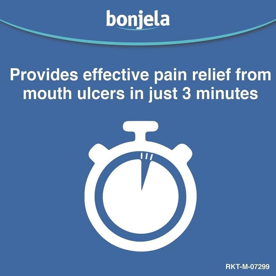 Bonjela Antiseptic PainRelieving Gel for Mouth Ulcer Treatment, Cold