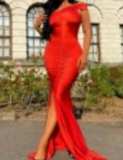 women elegant dress size 3XL burnt orange