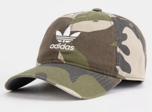 adidas trefoil camo strapback hat