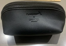 American Airlines Flagship Empty Amenity Kit Bag Shinola Detroit Black Leather