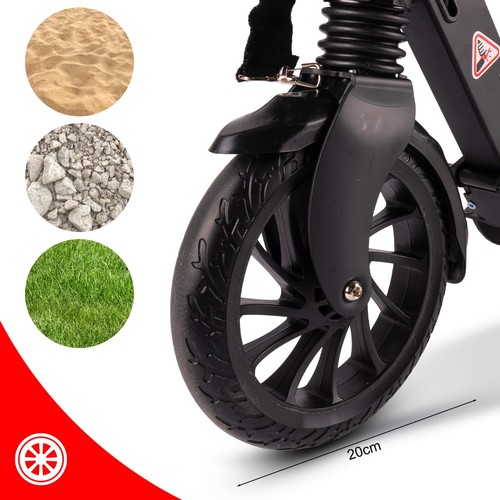 Malplay Kinderroller Scooter Roller mit Flaschenhalter, Gurt Bremse Stoßdämpfung - Bild 8 von 12