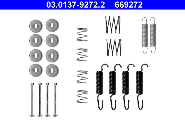 Fits ATE 03.0137-9272.2 BRAKE JAW SPRINGS. TOYOTA RAV4 II (MANUAL)  ⭐UK Stock⭐