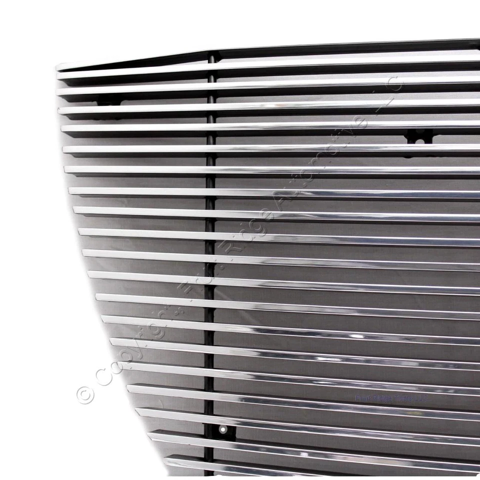 Вставка решетки из полированного алюминия с горизонтальной заготовкой 4 мм для 07–14 GMC Yukon XL - Изображение 2 из 4