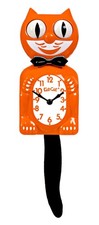 Orange Harvest  Kit-Cat Klock (15.5  high) Cl...