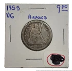1855 P Seated Liberty w Arrows Quarter Dollar Quar Dol 25C Coin