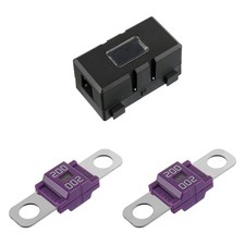 Midi Fuse Holder and 2 Pieces 200A Midi high Current Fuse Screw Fuse for Cars...