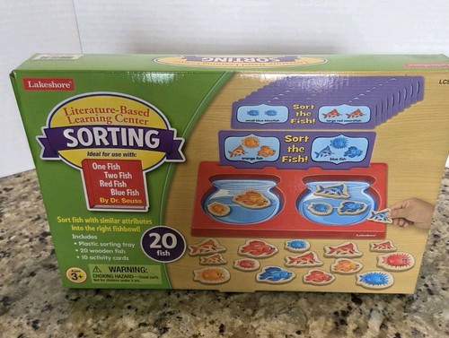 Lakeshore Learning Sorting Fish Game Educational Homeschool Ages 3+ Size Color