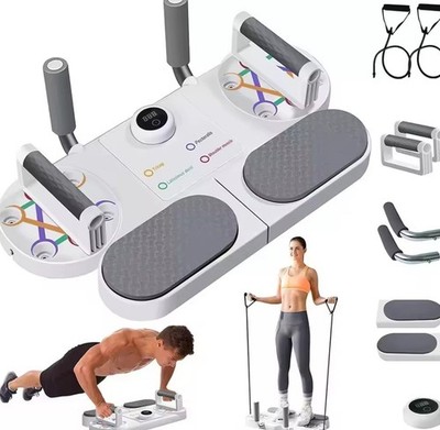 Liegestütz Board Tragbare Trainingsstation Brust Rücken Trizeps Home Gym Timer