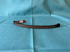 *NEW* Bobby’s Pony Size Browband – Brown with Pink Crystals – English Tack
