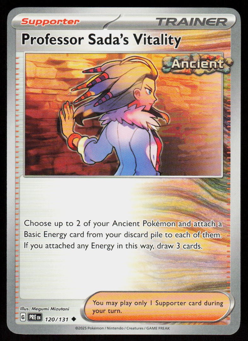 Professor Sada's Vitality 120/131 Uncommon Prismatic Evolutions Pokemon NM