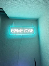 16"x6" Game Zone Boy Gift Man Cave Arcade LED Neon Sign With Dimmer USB Powered