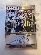 2024 Panini Contenders - Rookie Ticket RPS Javon Baker #142 Cracked Ice /23 SSP