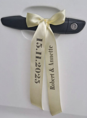 Autoschleifen Hochzeit Autoschmuck Hochzeit Deko Auto bedrucktes personalisierte