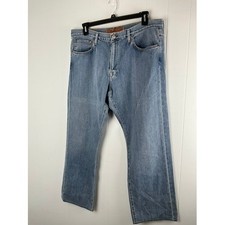 Agave Denim Waterman Mens 38x30 Light Wash Blue Straight Leg Jeans Made in USA