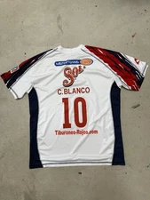 Joma Tiburones Rojos De Veracruz 2009 Away Cuauhthemoc Blanco Jersey Sz L Mexico