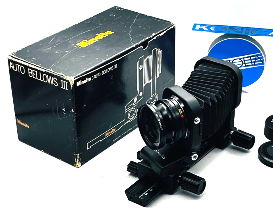 Minolta Auto Bellows III (swing/shift) + Macro Bellows Cone Lens 100mm/f4, SET - Image 2 of 4