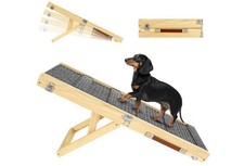 2025 Upgraded Dog Ramp for Couch, Foldable Small Dog Ramp for Low Bed, open box