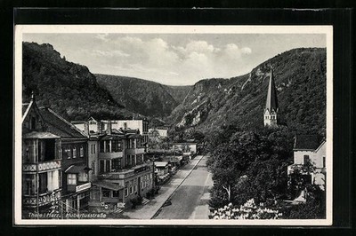 Postcard Thale / Harz, Hubertusstraße 1937