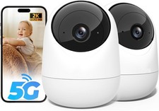 2Pack Indoor Security Camera 5G/2.4 GHz Wi-Fi, 2.5K Baby Monitor Pet/Dog Came...