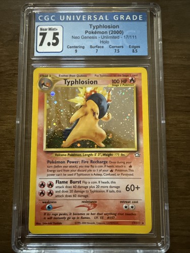 Typhlosion (Unlimited) graded CGC 7.5 for sale on eBay