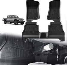TripleAliners Floor Mats All Weather Compatible with 2020-2024 2025 2026 Jeep