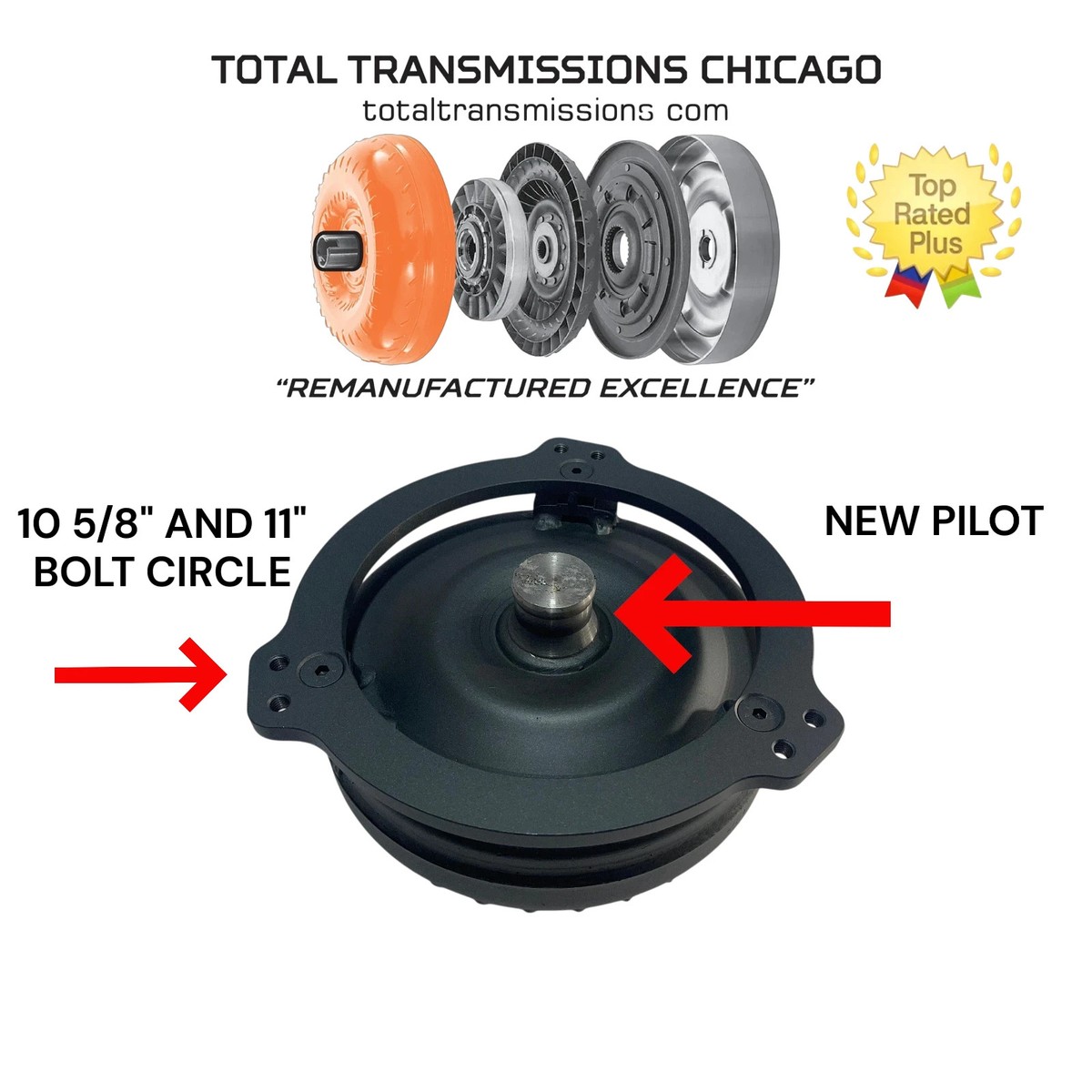 4L60 4L65E LS1 TORQUE CONVERTER 2800-3200 STALL 10