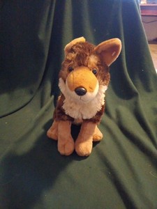 Wild Republic Coyote Plush Toy Cuddlekin Stufffed Animal Brown Tan 12" 2015