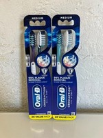 Oral-B CrossAction All In One Toothbrushes, Medium 4 PACK