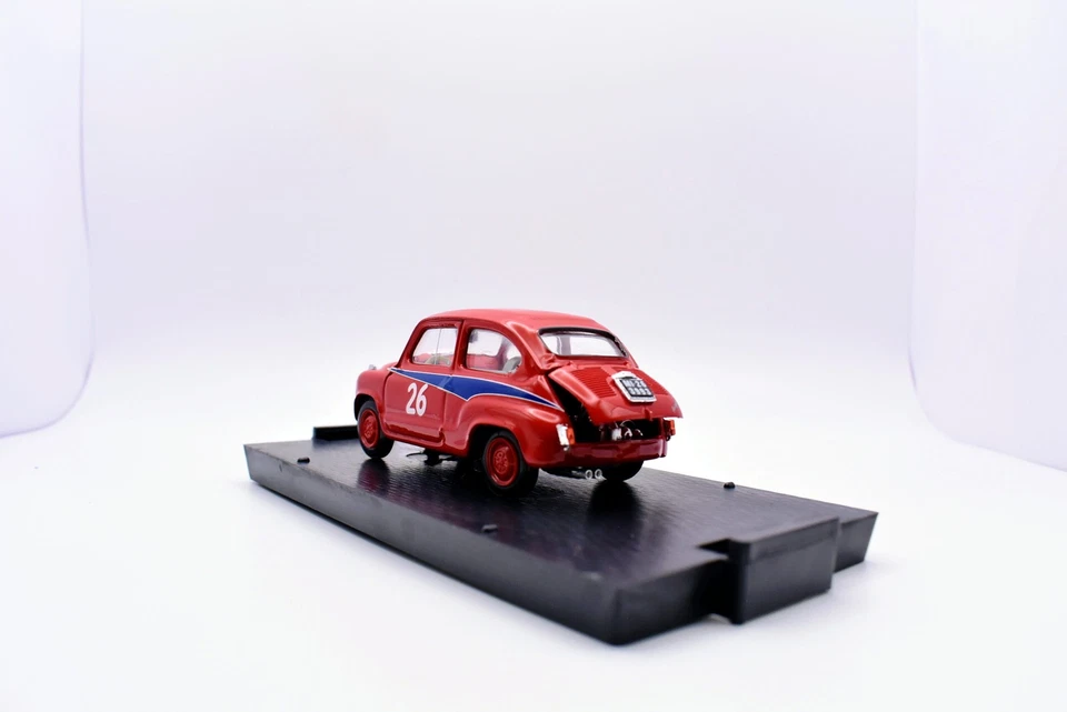 Vehículo Modelo Coche Escala 1:43 Fiat 500 Abarth 750 Brumm Vehículos Mille Miglia Foto 4 de 4