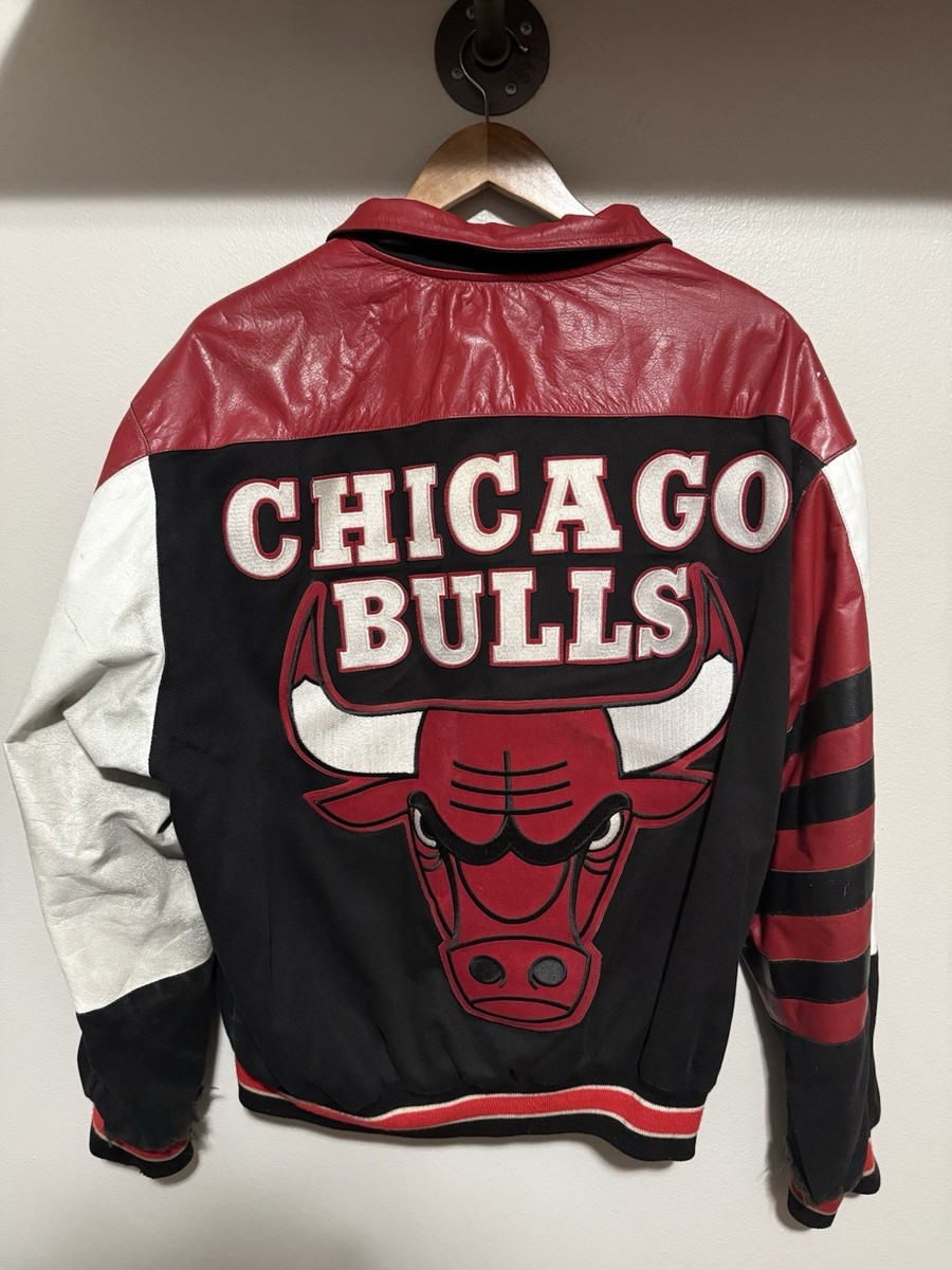 ジャケット・アウター Jeff Hamilton Stadium Jacket Jeff Hamilton 90s Chicago Bulls Stadium Jacket X Leather Made in