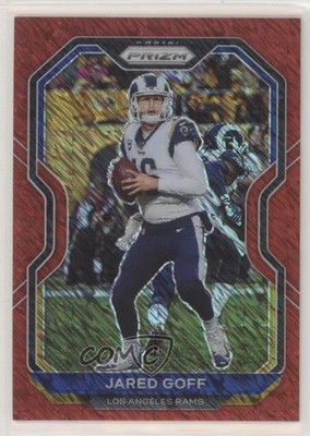 2020 Panini Prizm FOTL FOTL Red Shimmer Prizm 28/35 Jared Goff #275 s3g
