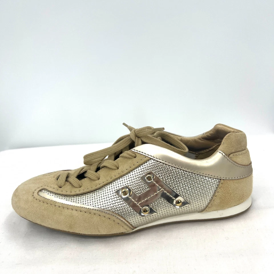 Zapatilla deportiva Hogan Olympia H Flock con gamuza y acabado metálico para mujer 6 Foto 4 de 4