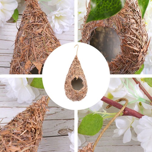 Artificial Bird Nest Weaving Grass Nest Straw Birds Nest Birds Supplies ( - Picture 6 of 12