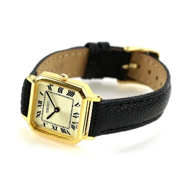 Reloj de cuarzo Seiko Selection nano universe SSEH018 oro octágono para dama Japón nuevo