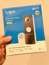TP-Link Tapo D225 Smart Video Doorbell with Chime 2K QHD - Brand New Sealed