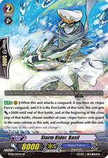 Vanguard TCG card BT08/S07EN SP Storm Rider, Basil Blue Storm Armada