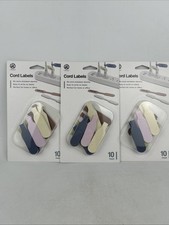 3 Sets Of 10 U Brands Cord Labels - 30 Cord Labels Total New